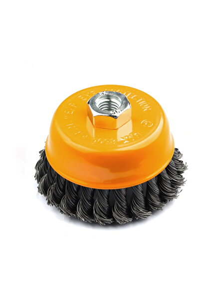 Rotor Perie tip cupă cu noduri răsucite 100 mm M14