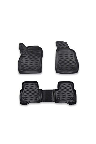 OMC Set of 4 rubber tray mats compatible with Fiat Fiorino 2007->