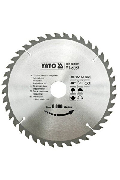 yato Lamă de ferăstrău circular pentru lemn 210x30mm 40z YT-6067