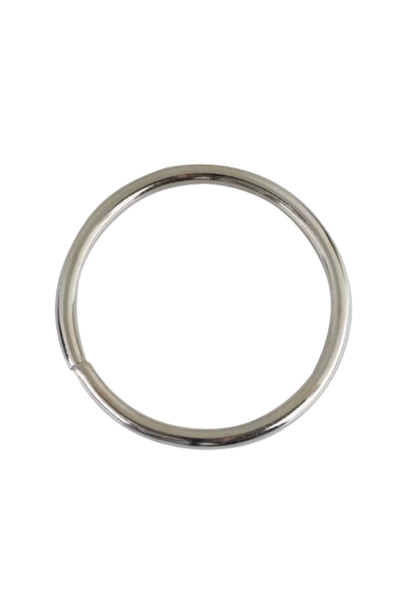 CERCİBAZAAR Round Metal Ring 6 Pieces 5 Cm-5 mm Thickness
