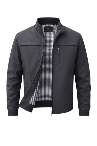 SİVAİST New Season Men's Anthracite Water and Windproof Seasonal & Summer Coa...