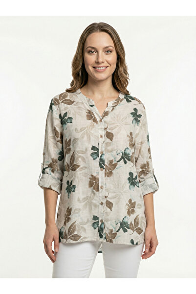 citycenterfashion Women's Plus Size Fold Sleeve Shirt Blouse cty-akc-uzd1 100...