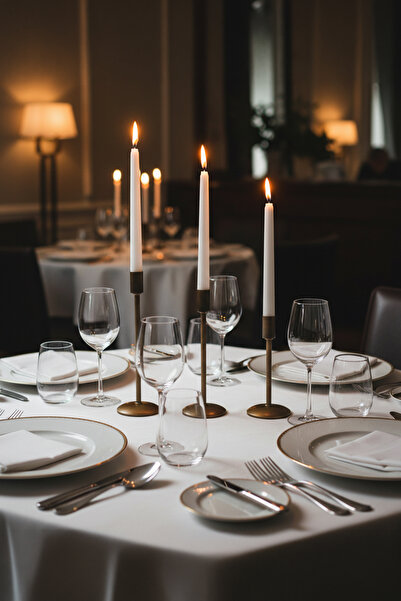 AA HomeLight 3'lü Üçlü Eskitme Şamdan Takımı Dekoratif Ev Eşyaso Paslanmaz Mu...