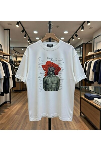 playwear Μπλουζάκι Rose Sportsman με στάμπα, 100% βαμβακερό, κανονική εφαρμογ...