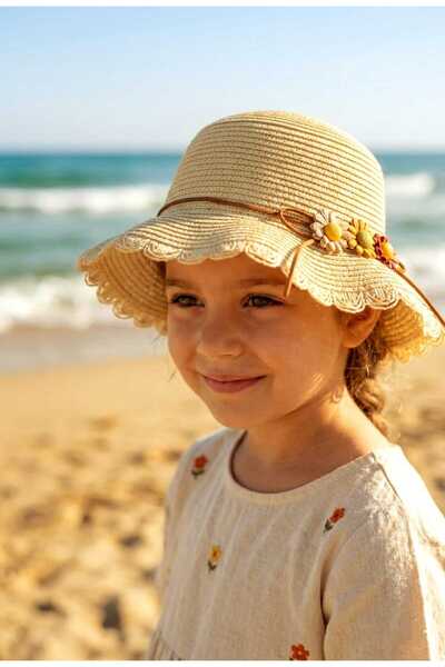 LAGRANZE Mini Florenza Straw Hat 4-8 Years