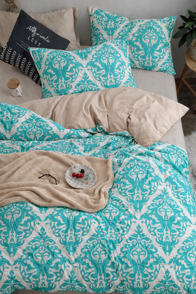 İQON Fitted Sheet Lı Duvet Cover Set Double Dmscmi̇nt01214