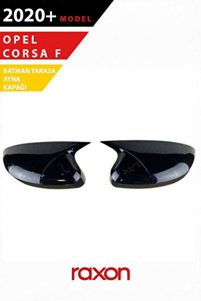 Raxon Opel Corsa F 2020+ Batman & Yarasa Ayna Kapağı – Parlak Piano Black Sport