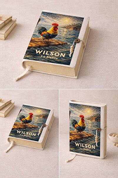 renkli izler atölyesi Kitap Kılıfı (Sel Savaşcısı Wilson-Wilson Lo Siento Hor...
