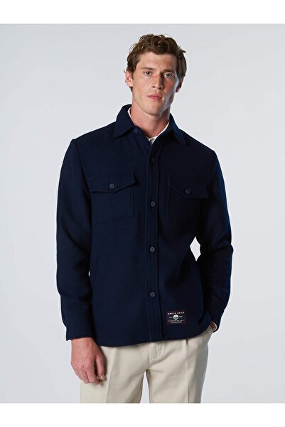 North Sails Uzun Kollu Yünlü Overshirt Erkek Gömlek
