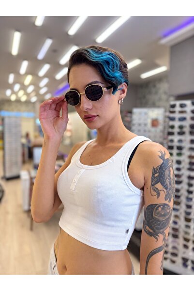 Olivier Philippe Via Gold/Black 55 Fleece Size Sunglasses