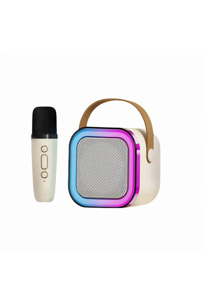 Prime Deals Portable Karaoke System with Speaker and Microphone, 9x14 cm, Rec...