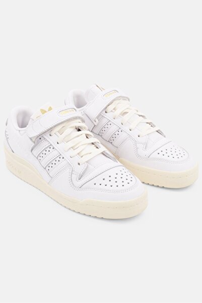 adidas Men Brand Logo Lace Up Sports Shoes, White