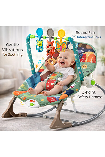 LEAN Rocking chair, lounger, vibrations, sound, fox