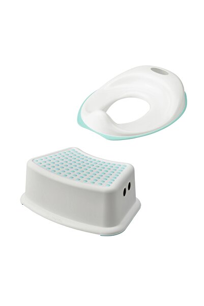 IKEA QUİCK Plastik Klozet Adaptörü Ve Çocuk Basamağı Seti Beyaz Renk Kaymaz B...