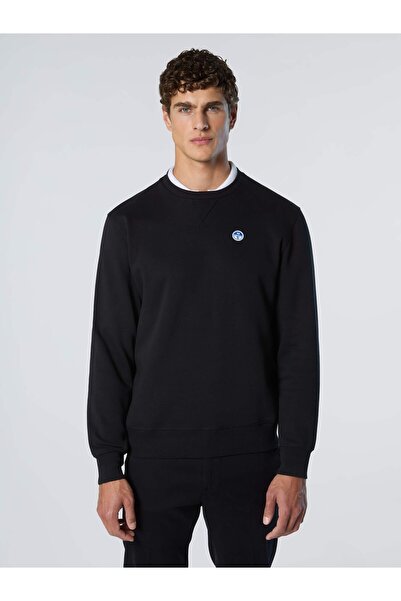 North Sails Regularr Fit V Detaylı Bisiklet Yaka Pamuk Erkek Sweatshirt
