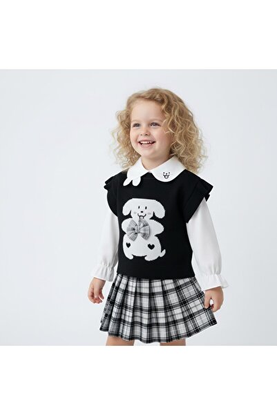 milay's life home collections Girls' 3-Piece Set with Scarf, Shirt, Sweater a...