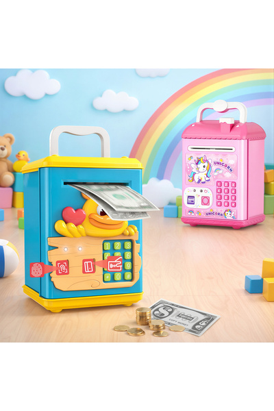 Prime Deals Pușculiță Electronică pentru Copii 21.5x13x12cm, cu Deblocare pri...