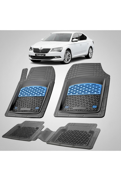 TEAMCAR Covorase Skoda Superb III Compatibile 2015-2023 | Blue