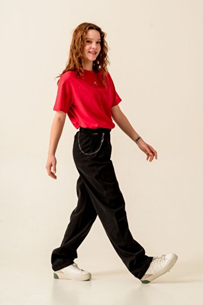 HAUSEkids 9-15 ani Cel mai bun tricou pentru fete Magic Premium - Roșu