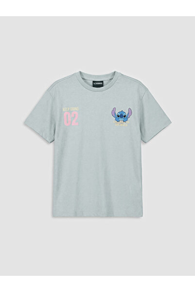 LC Waikiki Tricou pentru copii Grey Bis guler rotund itch Bas cu imprimeu z D...