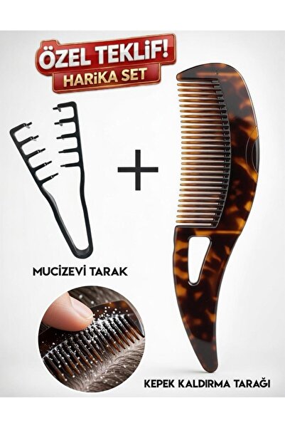 YURISH Mucizevi Tarak ve Kepek Kaldırma & Anti-Statik Masaj Fırçası | Kendi K...