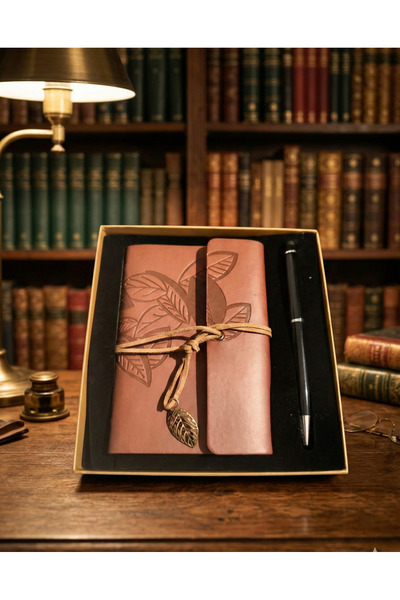 Meya design Premium Leather Notebook and Touchpen Set – Stylish and Functiona...