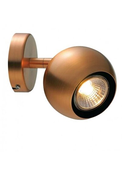 demet habek mylights Gu10 Lamp Holder Globe Matte Copper Antique Finish Led S...