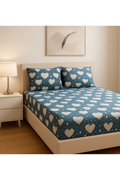 OEM Bed Set - Bed Sheet with Hem 220 x 240 cm + 2 Pillowcases 50 x 70 cm, 100...