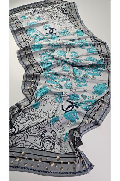 Shiva Scarfs Rose Pattern Voile Silk Shawl Accessory Foulard Silk Scarfs Shaw...