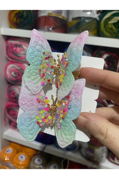 HOBİ Simli sallanan kelebek ikili