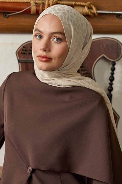 VALORSCARF Fildişi Bloom Desen Kaşmir Şal