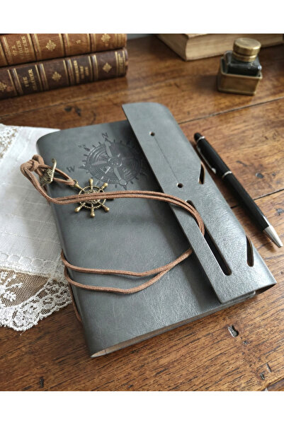 Meya design Pusula Printed Leather Covered Memory Book – Special Design with ...