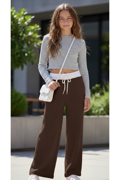 BEGONYA BEBECE KIDS Girls' Babil Kumas Seasonal Pants Palazo