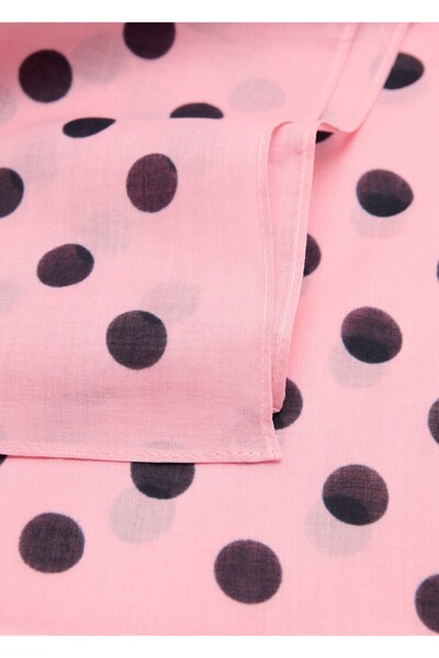 MANGO Woman Puantiye desenli fular