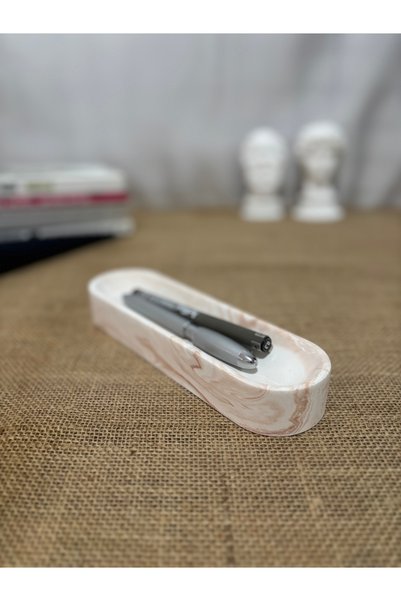 PAYATASARIM Concrete Signature Pen Holder and Desk Organizer