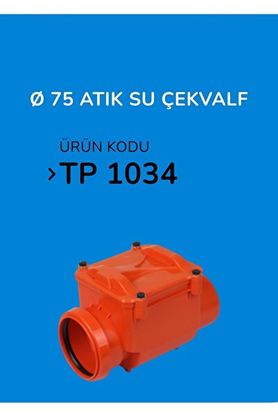 Torun Çekvalf + Pis Su + Rögar + Geri Akış + PVC + Çap (mm) + Klapeli 70/75 mm