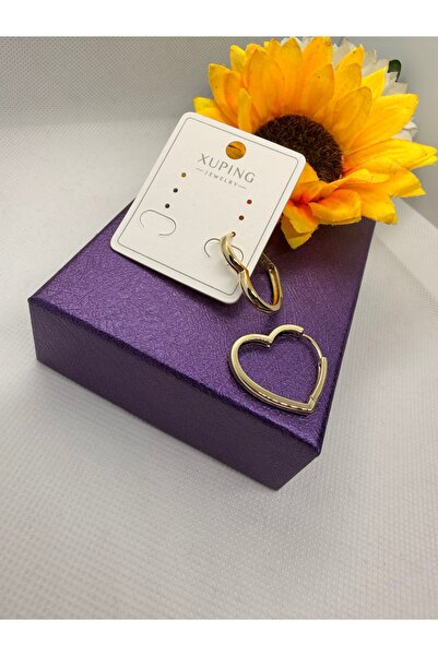 XUPING JEWELRY Jeweler's Series Heart Model Hoop Steel Earrings