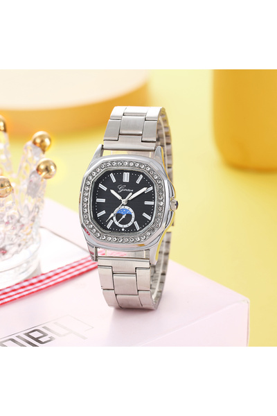 GENERAL A women's watch with a stainless steel strap, featuring a stylish and...