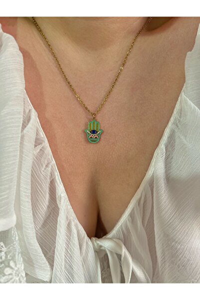 sirius jewelry 316L Çelik Etnik Hamsa Kolye