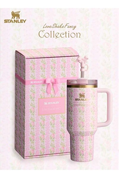 STANNLEY Love Shack Fancy H2.0 Flow State 40oz Pink Rose Cortex Tumbler