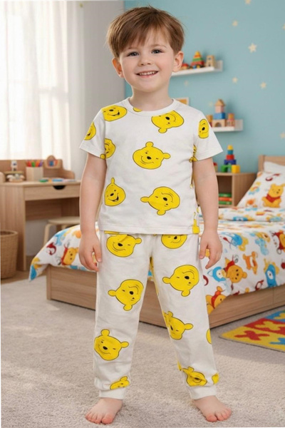 Hyd 0-4 Yaş Özel Baskılı Ve Desenli Bebek ve Çocuk Pijama Seti Takımı