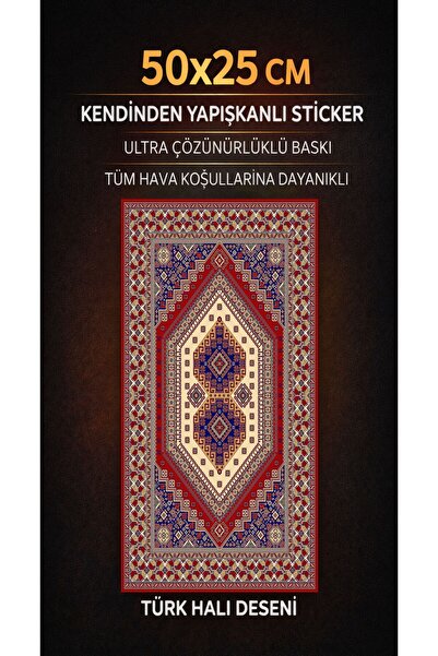 ÖZGÜL REKLAM Halı Desenli Araç İçi & Dışı Dekor Sticker Folyo | Ultra Kalitel...