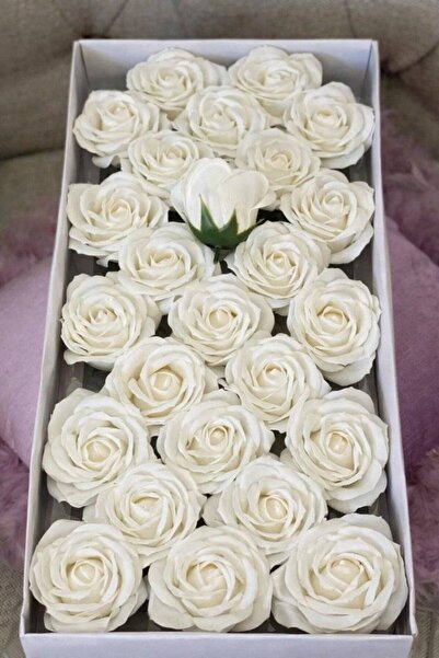 OEM Scented soap roses 8 cm Milky