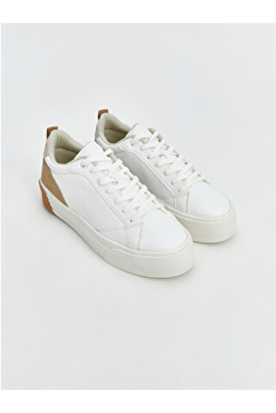 LC Waikiki Modanova Sezon White Lace-Up Women's Sneakers