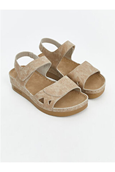 LC Waikiki Modanova Sezon Beige Velcro Women's Sandals
