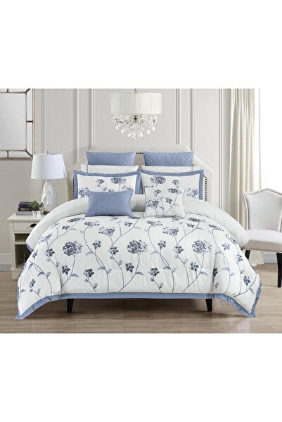 Ghaiboba Royal Embroidered Bedspread Set, 10 Pieces, Coma Style - Model 15