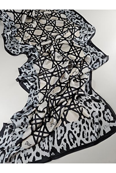 Shiva Scarfs Leopard Printed Pcs Vual Silk Shawl Accessory Foulard Silk Scarf...