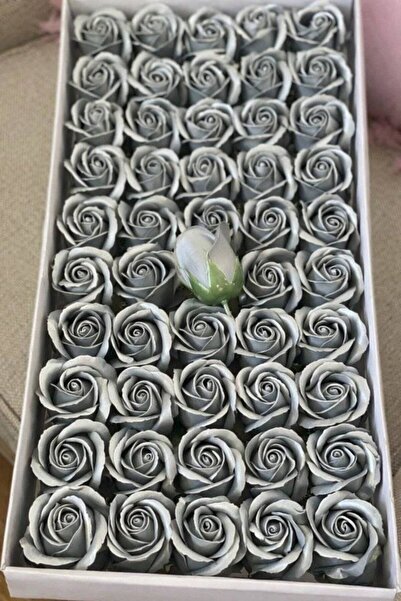 OEM Premium Scented Soap Roses 5cm 50pcs Silver