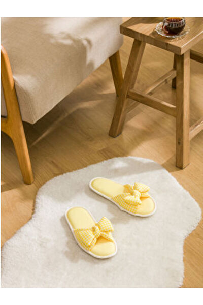 LC Waikiki Modanova Sezon Yellow Bow Detail Women House Slippers
