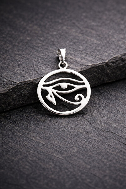Ebrar Silver Gümüş Horus'un Gözü Kolye Ucu 925 Ayar Gümüş Horus'un Gözü Figür...